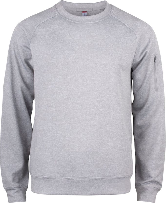 Clique Basic Active Roundneck 021010 - Grijs-melange - S