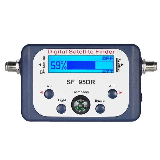 Compteur de signal satellite numérique, mini-mètre, écran LCD, chercheur et boussole