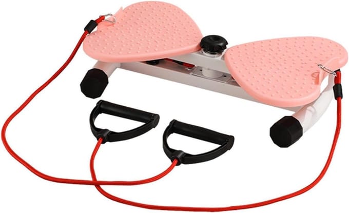 Buikdraaiplank - Fitness apparaat - Taille training - Stille werking - 48 cm - Roze