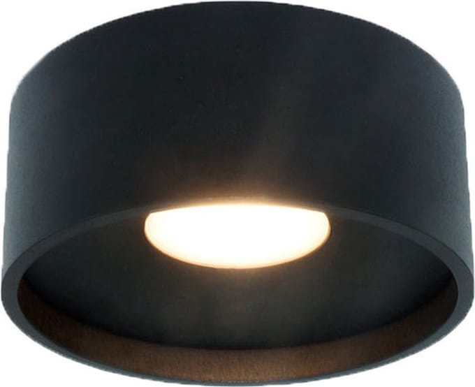 Artdelight - Plafondlamp Oran Ø 12 cm zwart