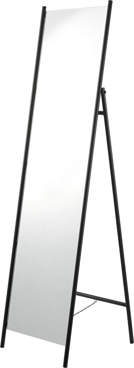 Spiegel vrijstaand Martano 160x42,5x48,5 cm zwart