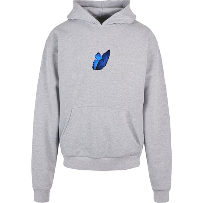 Mister Tee - Le Papillon Heavy Oversize Hoodie/trui - M - Grijs