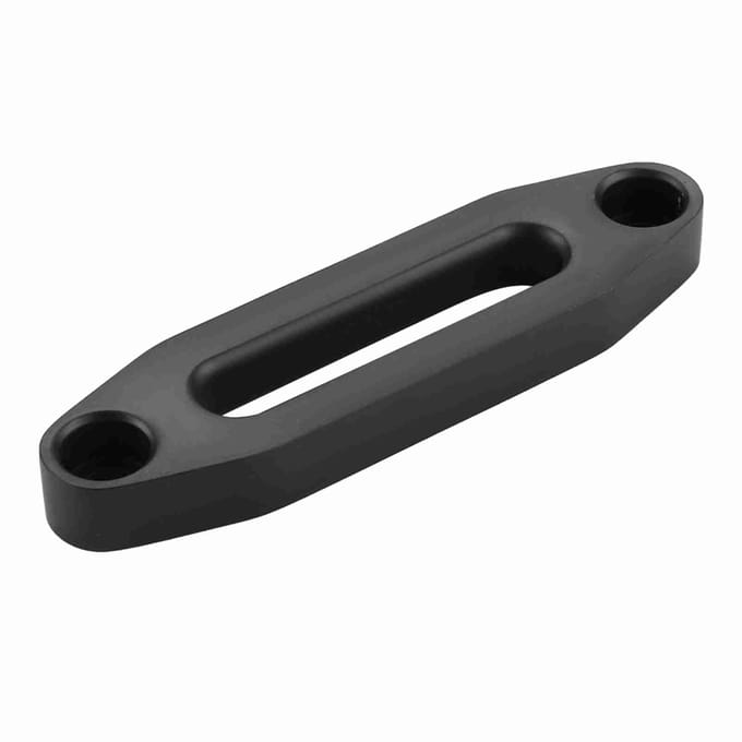 Guide-câble à œillet en aluminium noir 6 pouces pour câble de treuil synthétique VTT gray