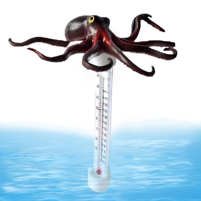 Watertemperatuurmeter - Zwembad Accessoire - Temperatuur Bewaken - Dieren Design - 20 cm - Octopus