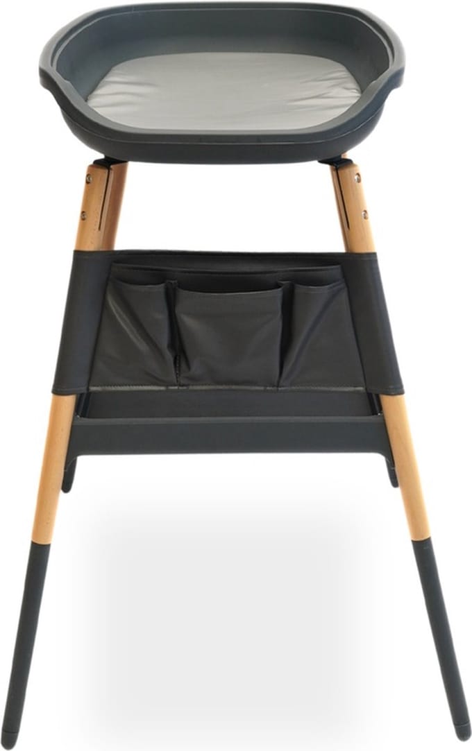 Bo Jungle - Balneo Changing Table Shady Grey - Luiertafel - Extra comfort en bescherming - Stevige poten