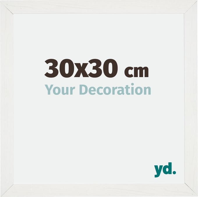 Your Decoration - Fotolijst 30x30 cm - MDF - Wit Geveegd - Mura