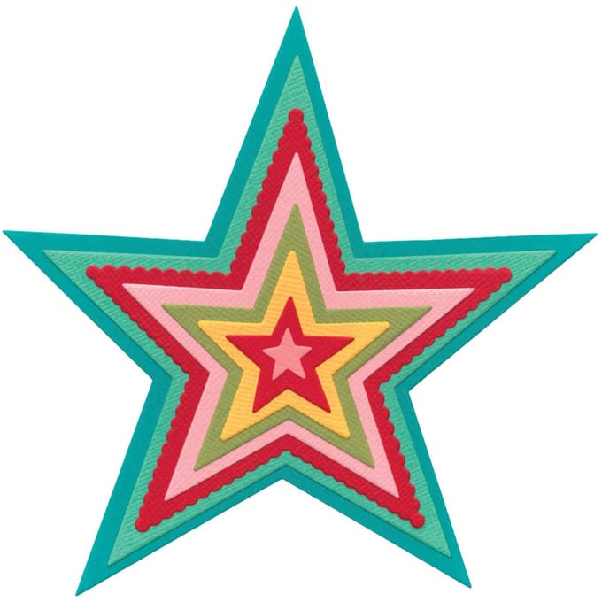 Sizzix Framelits Ponssjabloon "Stars"