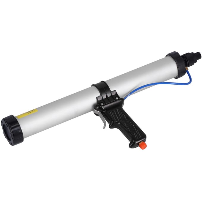 Pistolet à calfeutrer pneumatique, applicateur en alliage d'aluminium, outils industriels pour conteneurs de navires 600 ml white