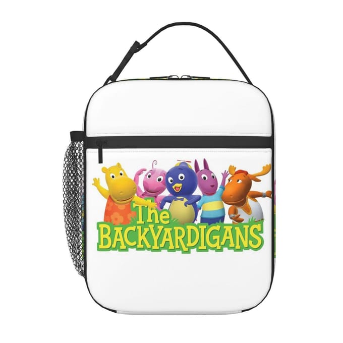 Backyardigans Grappige Geïsoleerde Lunchtas voor Vrouwen Kinderen Draagbare Voedseldozen Thermische Lunchbox Tote One Size black