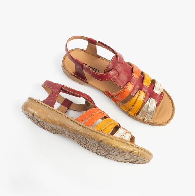 Josef Seibel Ivy 02 Dames Sandalen Rood-multi