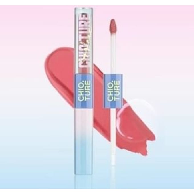 CHIOTURE - American Retro Series Dual-Ended Mirror Lip Gloss - 4 Colors S174# Peach Monroe (2.2g & 2.2g)