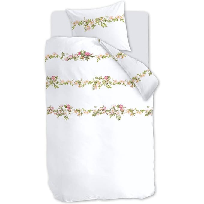 Marjolein Bastin Rosas dekbedovertrek - Eenpersoons - 140x200/220 cm - Roze