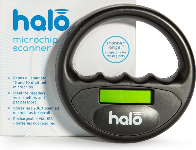 Halo Chip Reader Scanner Reader  Zwart