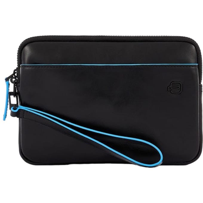 Lederen etui ,smartphone AIRTAG®CONNEQU® Man Piquadro ac5946b2vr-n Zwart