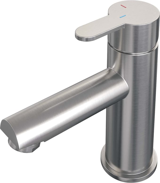 Brauer Brushed Edition wastafelkraan opbouw met type HD4 greep ColdStart geborsteld nikkel PVD
