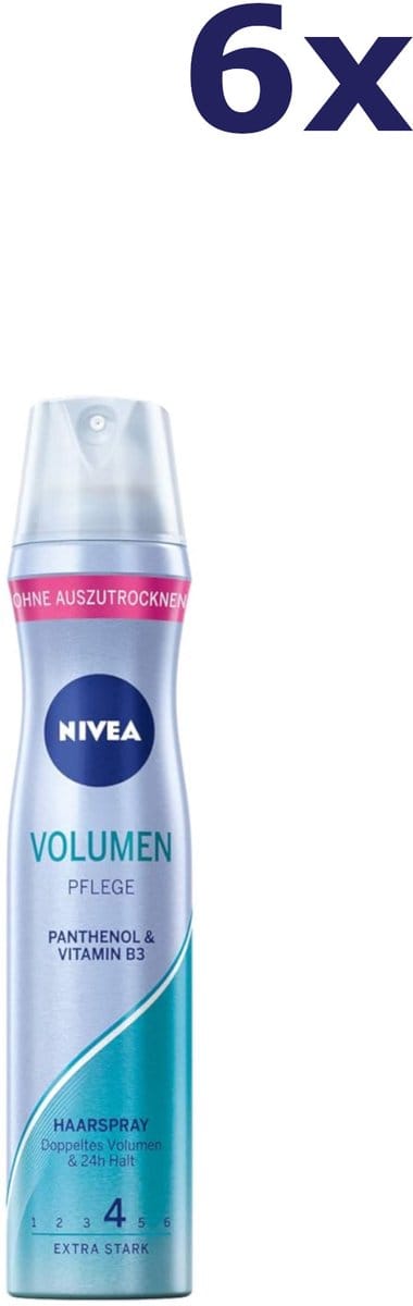 6x Nivea haarlak Volume 250 ml