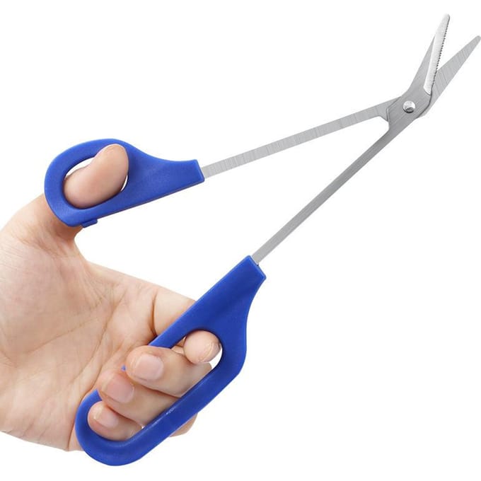 Tondeuse à ongles pour orteils, longue portée, facile à saisir, outil de coupe de manucure et de pédicure blue