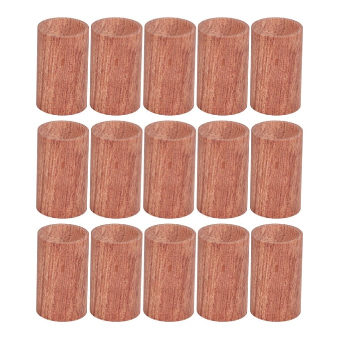 15 Stuks Houten Essentiële Olie Diffuser Palissander Hout Draagbaar Mini Rond Aromatherapie Diffuser brown
