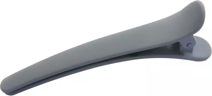 Emilie collection - haarclip - duckbill clips - grijs - 2x