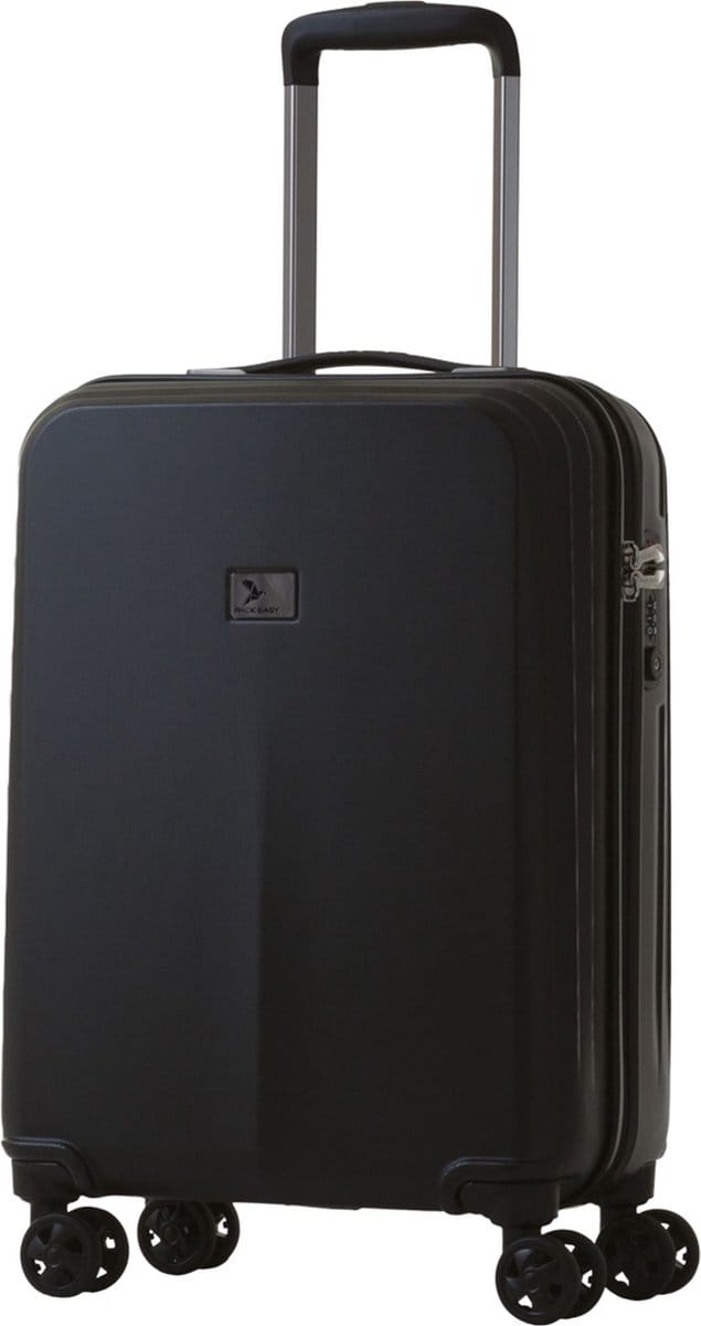Pack Easy Genius 4 wielen Cabinewagen S 54 cm - Harde bagage - TSA slot - schwarz
