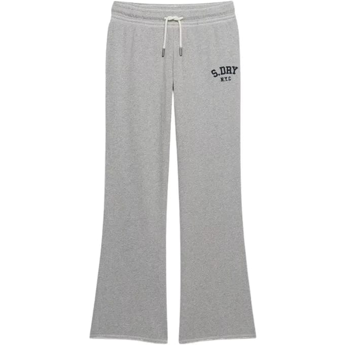Vrouwelijke geborduurde flare joggingbroek Superdry Athletic
