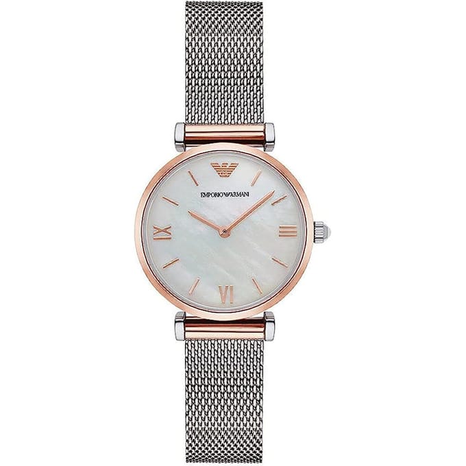 Emporio Armani Dameshorloge Kwarts Zilver