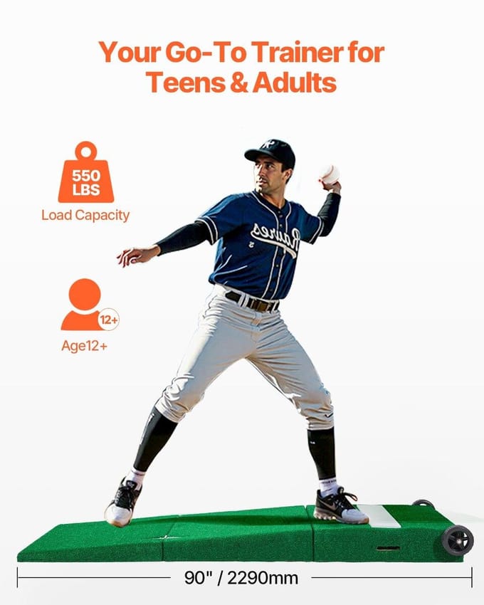 90 inch Pitching Mound Draagbare Pitcher Mound Baseball Softball Training