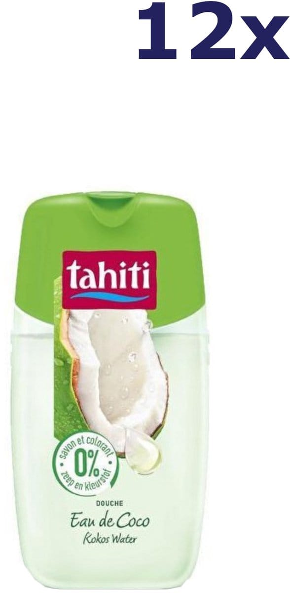 12x Tahiti Douchegel - 250ml - kokos water