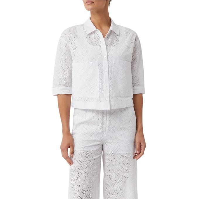 Comma Blouses White Maat: 42 | Blouses Outlet | Dames | Wit