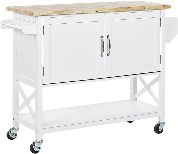 MELE - Keukentrolley - Wit - MDF