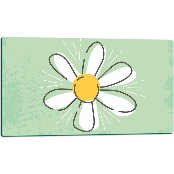 TMK ArtDeko - Snijplank - 52x30 cm - Kleur: Bloemen - Glas