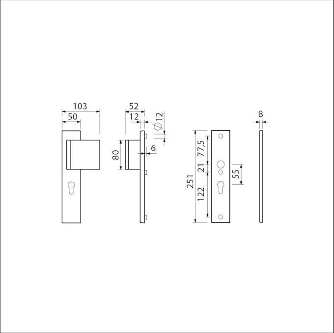 Ami Deurbeslag Pc 55