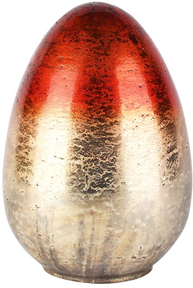 Dekoratief | Deco ei 'Golden Hour', glas, 15x15x20cm | A258365