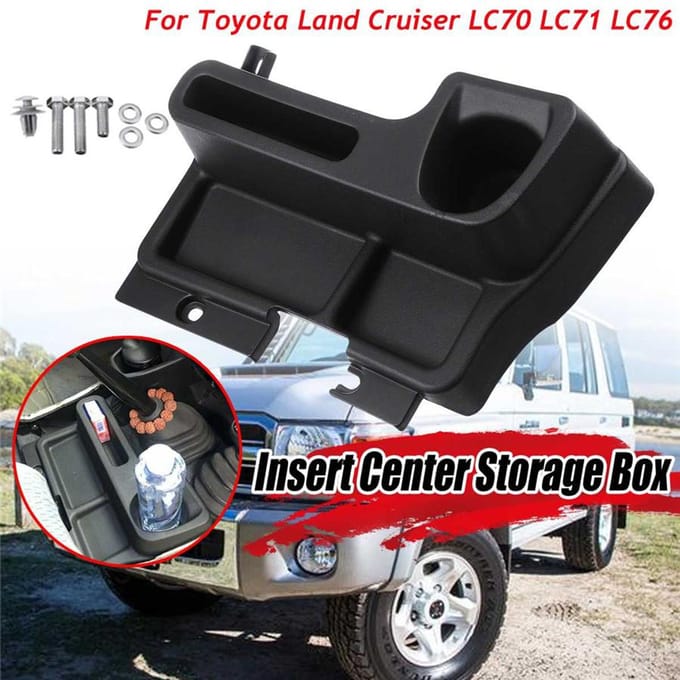 Plateau de rangement, boîte de console centrale pour Toyota Land cruiser LC70 71 LC76 LC79 black