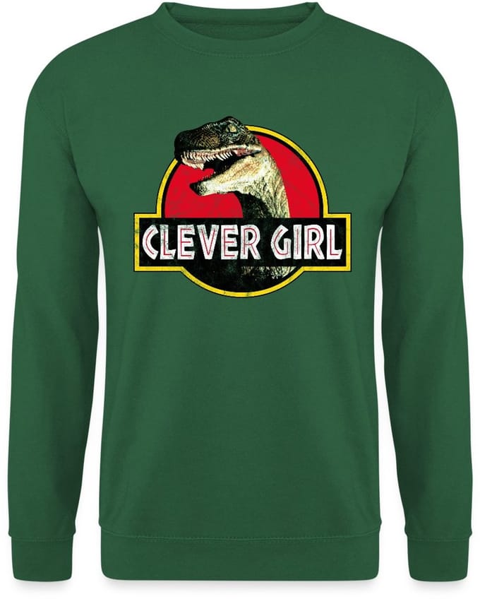 Jurassic World Raptor Clever Girl Sweater Heren