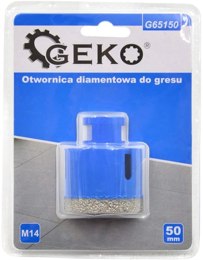 GEKO Diamantboor - Droog boren - M14 aansluiting - 50 mm diameter