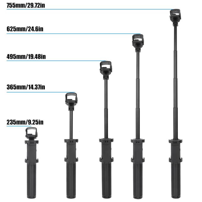 Handheld Universele Uitschuifbare Beugel Verlengstang Accessoire voor DJI OSMO Pocket Camera