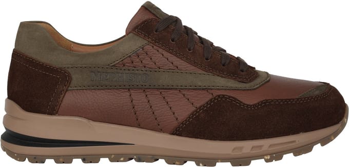 Mephisto Barth - heren sneaker - Bruin - maat 42 (EU) 8 (UK)
