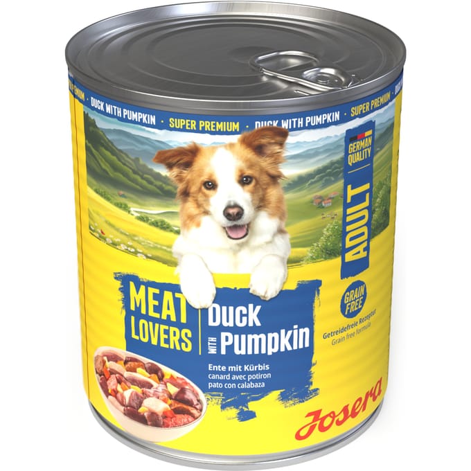 Voordeelpakket Josera Meatlovers Menu 12 x 800 g - Eend & Pompoen (nieuw Design)