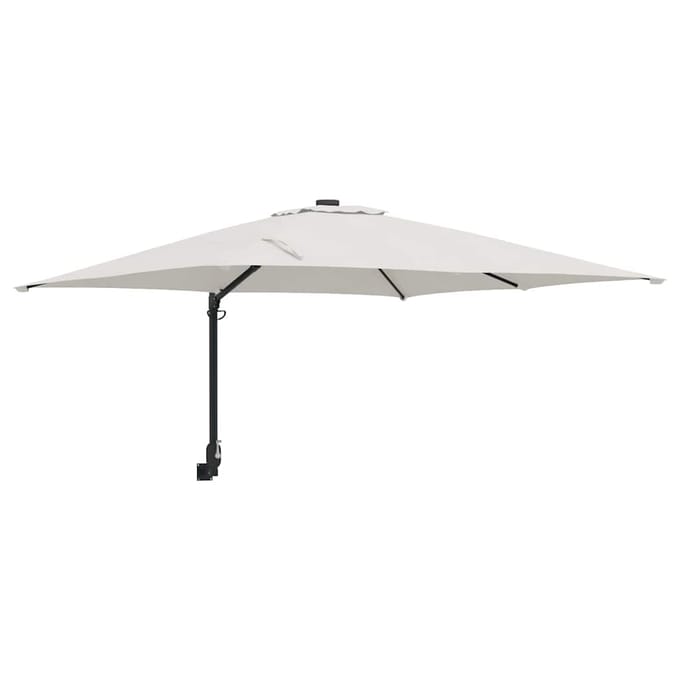 vidaXL - Tuinparasol - Zand - 248,5 - x - 247,5 - x - 160 - cm - Polyester - en - Staal
