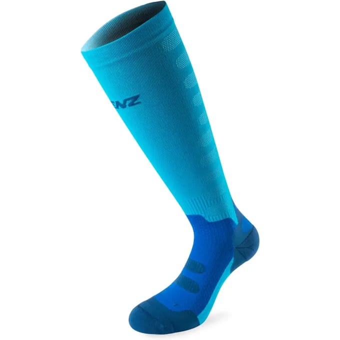 Lenz Sokken Compression 1.0 Polyamide/elastaan Blauw Maat L