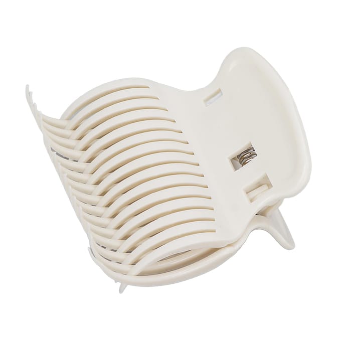 12 stuks vervangende krultangklemmen voor hete rollers, voor het stylen van haar in secties, wit white