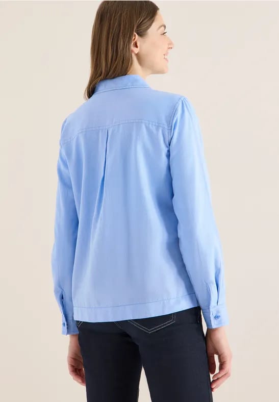 Piqué overhemd blouse