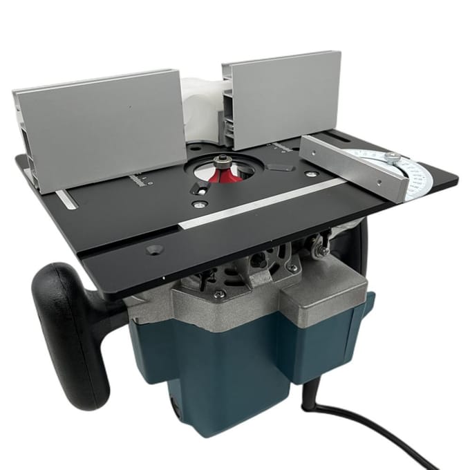 Set van 3 freestafelinzetplaten aluminiumlegering houtfrees flipboard-trimmachine Flip-Board Only goud
