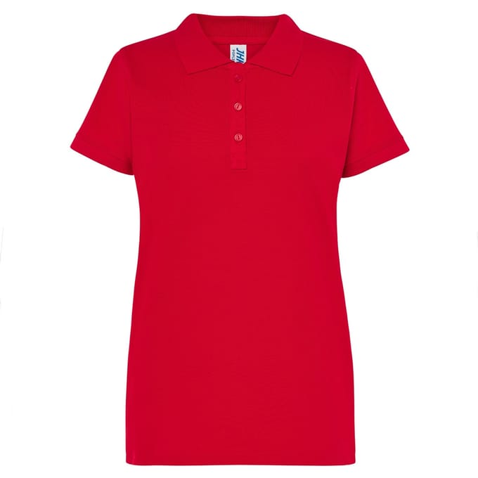 JHK Dames/Dames Effen Plus Poloshirt (Rood)
