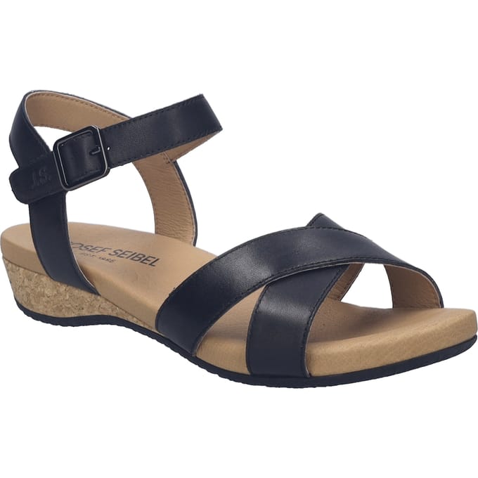 JOSEF SEIBEL Dames Sandaal Fleur 05 in zwart