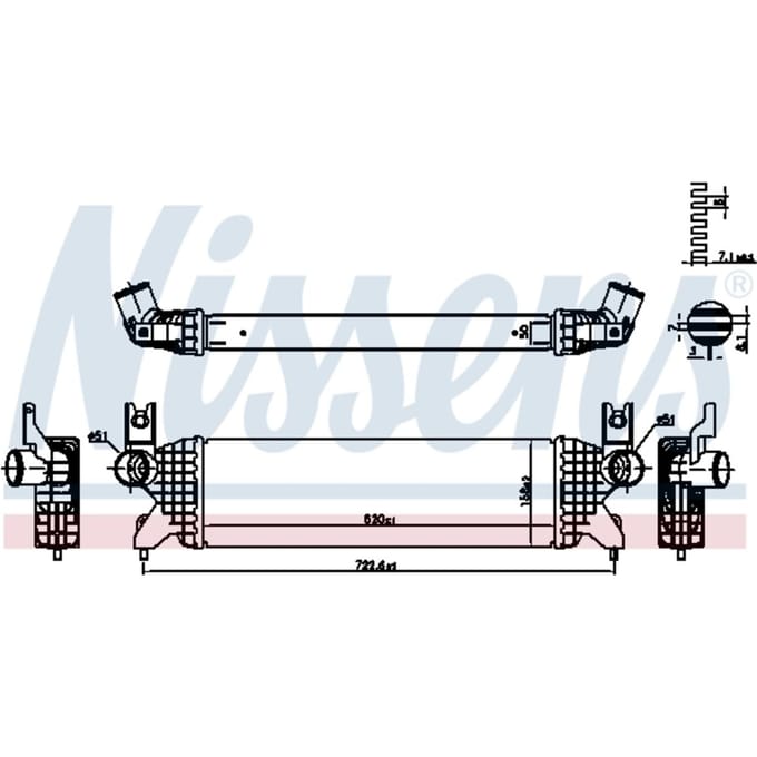Intercooler NISSENS 961507