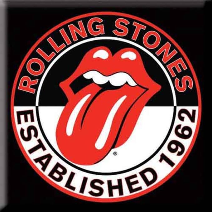 The Rolling Stones - Est. 1962 - Koelkast Magneet - 7.5 x 7.5 cm