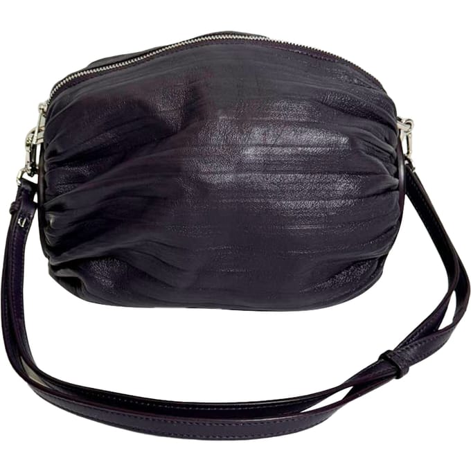 Loewe Geplooide Armbandzak in Paarse Leren