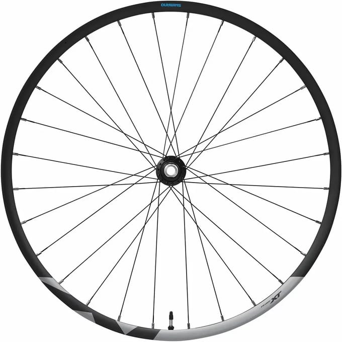 Centrale vergrendeling van de schijfrem van een fietswiel Shimano Deore XT WH-M8120
